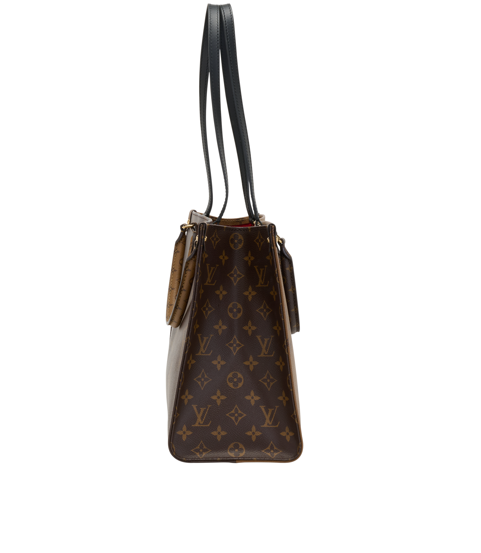 OnTheGo MM, &pound;1,200, Handbags, Brown, Canvas, Bottom view